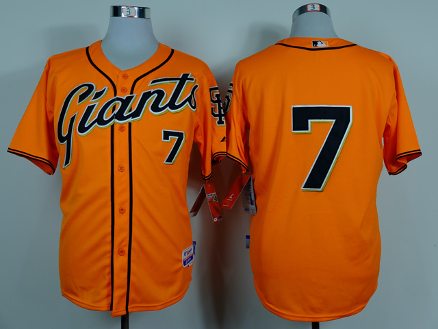 Men San Francisco Giants #7 Blanco Orange MLB Jerseys->san francisco giants->MLB Jersey